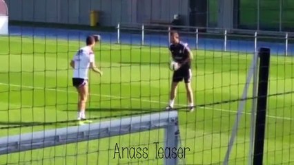 Cristiano Ronaldo incredible backheel training