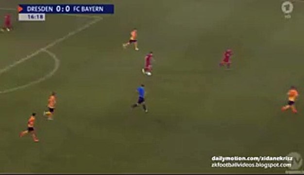 0-1 Arjen Robben Fantastic Goal - Dynamo Dresden v. FC Bayern München 17.08.2015 HD