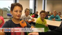 Eerste schooldag in gloednieuwe school Zuidhorn - RTV Noord