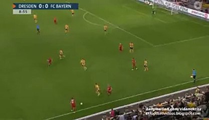 Arjen Robben and Pierre Hojbjerg Fantastic Attack - Dynamo Dresden v. FC Bayern München 17.08.2015 HD