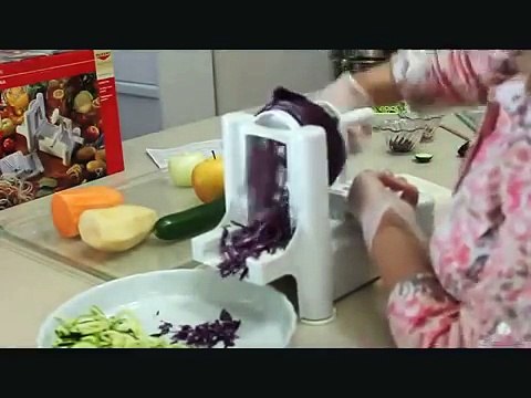 Spiral Slicer Cutter Chopper Spiralizer Shred Vegetable Fruit Twister Peeler