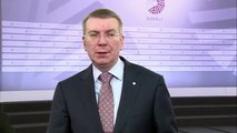 Doorstep by Edgars Rinkēvičs prior the informal meeting of Trade Ministers, 25 March