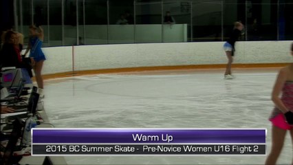 Pre Novice Ladies U16 Long Program - 2015 BC Summer Skate