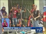 Indígenas se toman la Gobernación de Morona Santiago