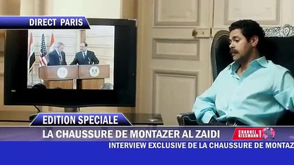 David PUJADAS interview l'agresseur de george bush...(jamel debouz).flv