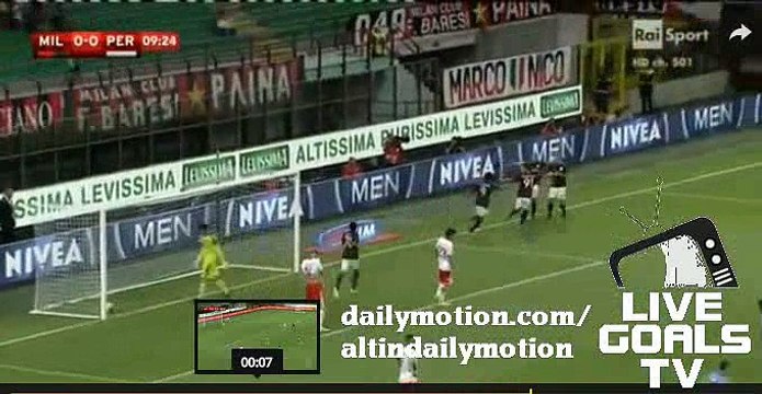 1-0 Keisuke Honda Amazing Goal AC Milan v. AC Perugia - Italian Cup 17.08.2015 HD