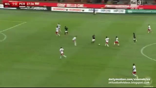 2-0 Luiz Adriano First Goal HD | AC Milan v. AC Perugia - Italian Cup 17.08.2015 HD