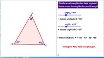 Clasificarea triunghiurilor după laturi și după unghiuri