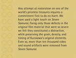 The Criterion Collection - Seven Samurai Restoration Demonstration (1998)