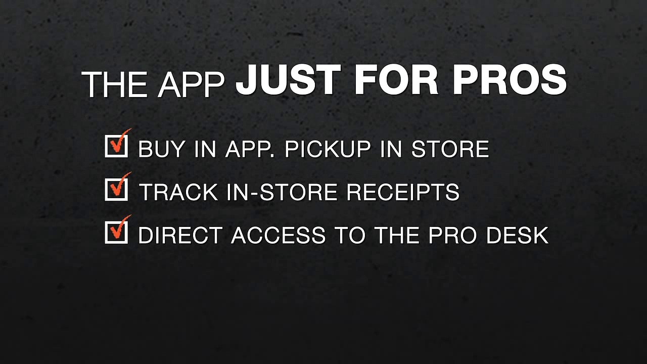 The Home Depot Pro App