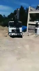 Yokuş çıkan MAN kamyom