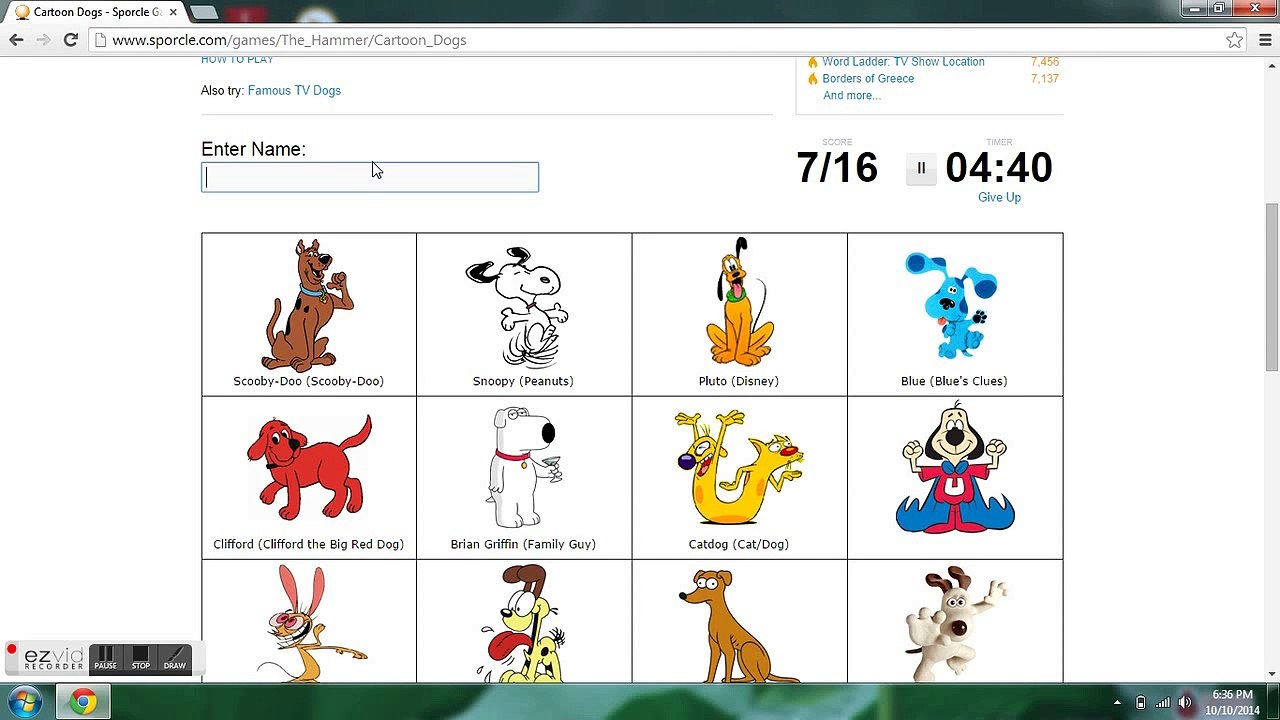 Name That Cartoon Dog