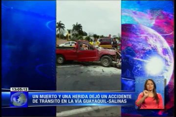 Un muerto y una herida dejó un accidente de tránsito