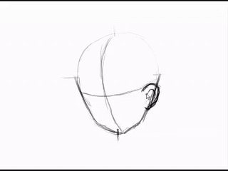 How to Draw Manga Head 3/4 view