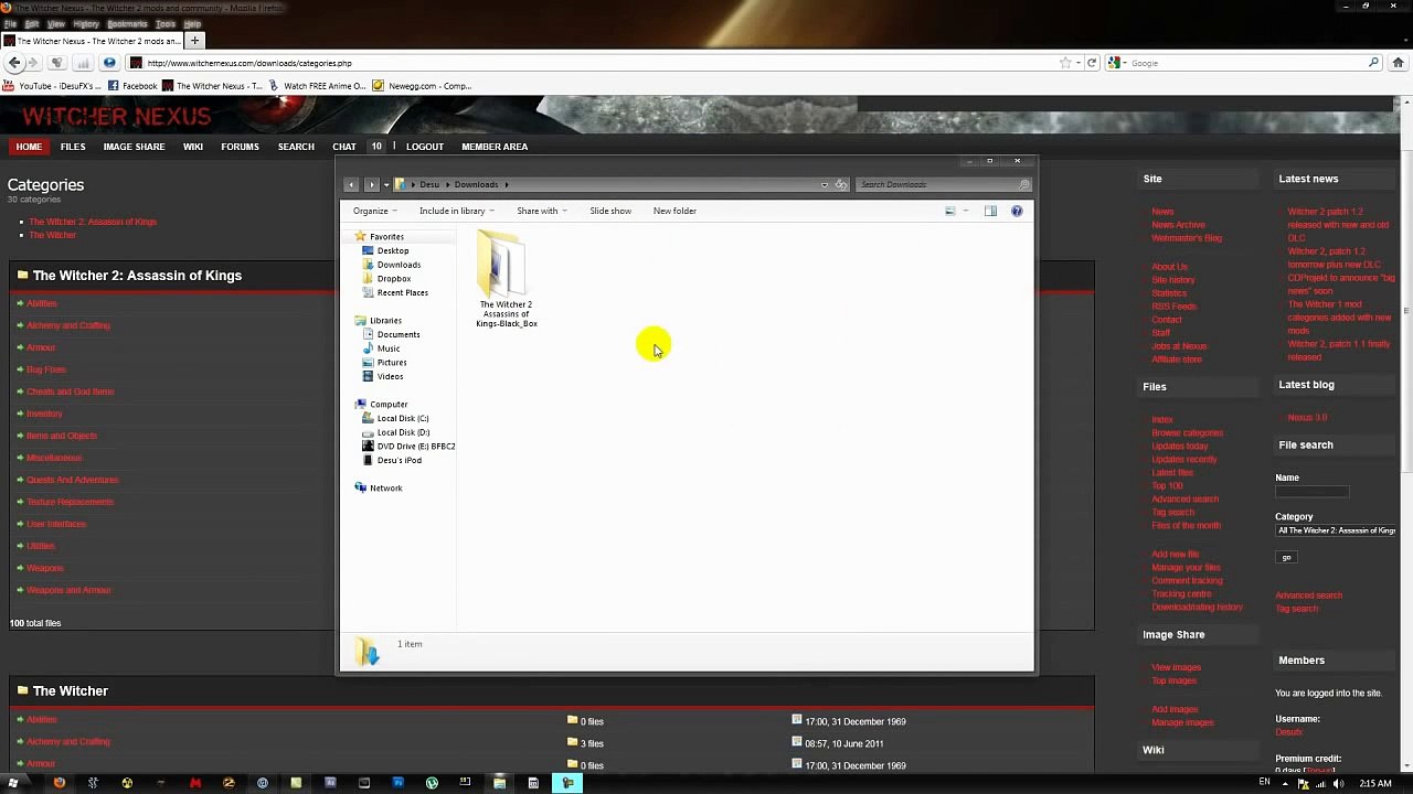 Tutorial | The Witcher 2 | How to install mods