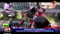 Rusia: muertos vivientes invaden las calles en flashmob