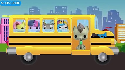 WHEELS ON THE BUS SONG MLP MY LITTLE PONY CARTOON