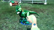 Lego Jurassic World: Custom Dilophosaurus vs Echo