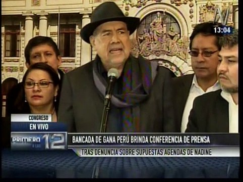 Nadine Heredia: Gana Perú acusa campaña de demolición contra primera dama por agendas