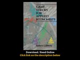 Game Theory For Applied Economists EBOOK PDF REVIEW