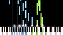 Ennio Morricone -  Le Vent Le Cri - 50%speed -Piano Tutorial(Synthesia)