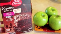 Manzanas Cubiertas de Brownie - Brownie Covered Apples for Chistmas