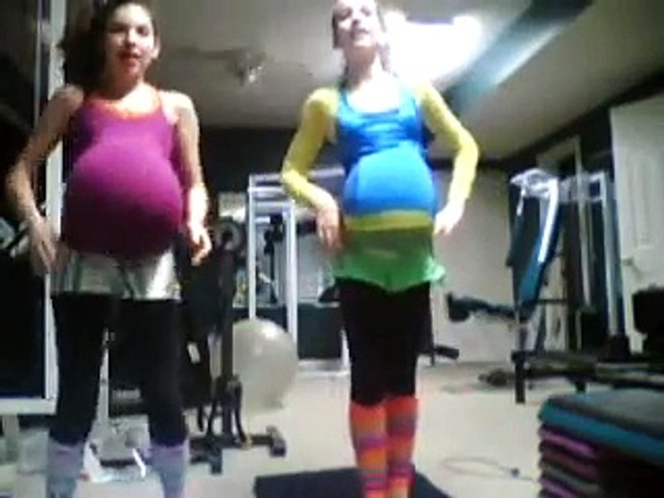 Funny Pregnant Aerobics