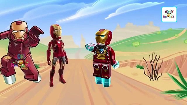 IRON MAN VS HULK Cartoon Finger Family Songs | Finger Family Nursery Rhymes Collection for Children