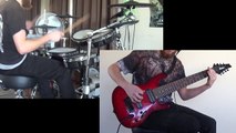 Drums + Guitar Meshuggah Cover - Straws Pulled At Random