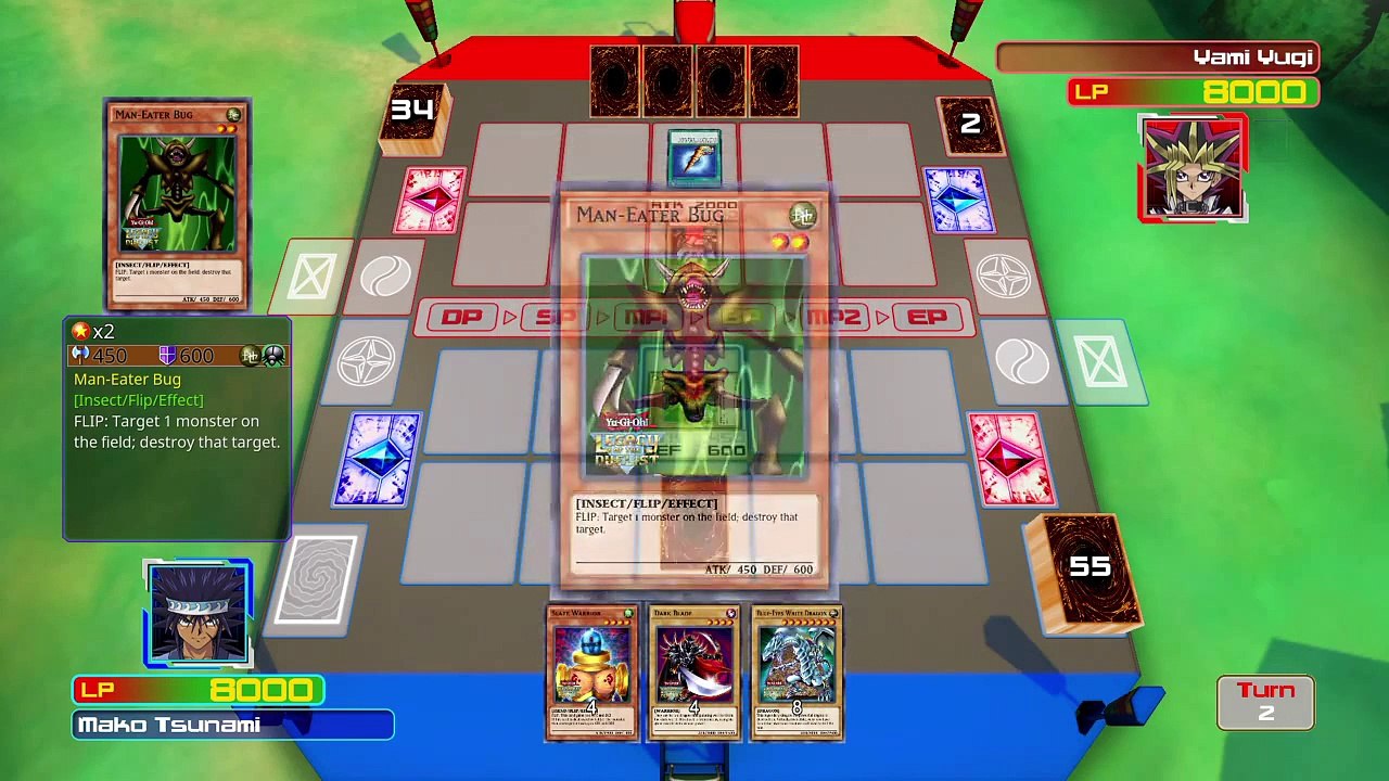 Mako vs Yugi | Yu-Gi-Oh! Legacy of the Duelist