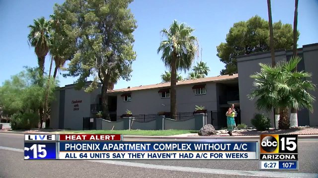 Apartment complex in Phoenix has no air conditioning
