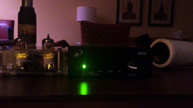 Home audio tube preamplifier with Audiophile RCA Connects