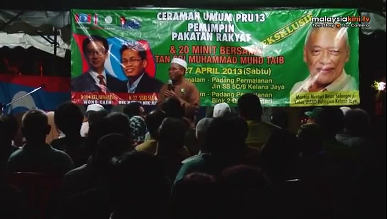 Ustaz Muhammad Ibrahim serenades Kelana Jaya