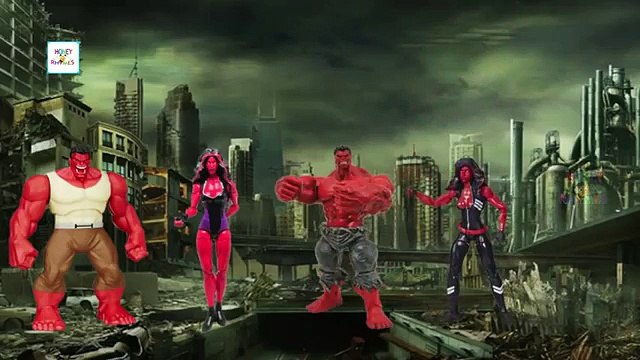 Red Hulk Cartoon Finger Family Songs | Funny Dancing Hulk Finger Family Nursery Rhymes For Children