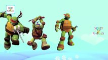 Finger Family Ninja Turtles and Spiderman Cartoon Animation Finger Family Nursery Rhymes Collection