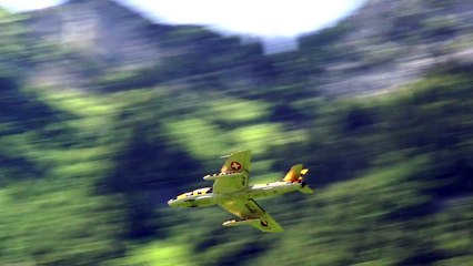 Hawker Hunter Fighter Jet Flight Switzerland