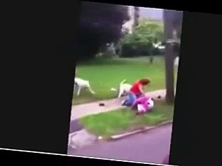 Horrific rabid dog attack caught on camera