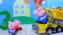 Свинка Пеппа   Мультфильм из игрушек  Пеппа, Джордж и машинки   Peppa Pig