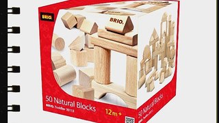 Brio 30113 - Natur Holzbausteine 50 Teile