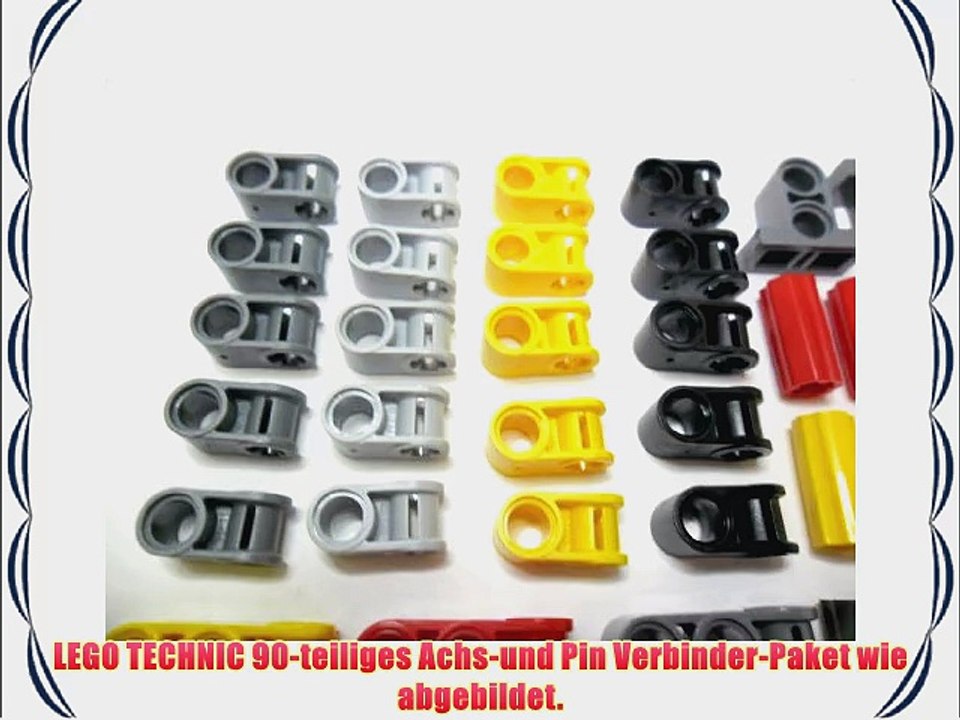 LEGO TECHNIC 90-teiliges Achs-und Pin Verbinder-Paket wie abgebildet.