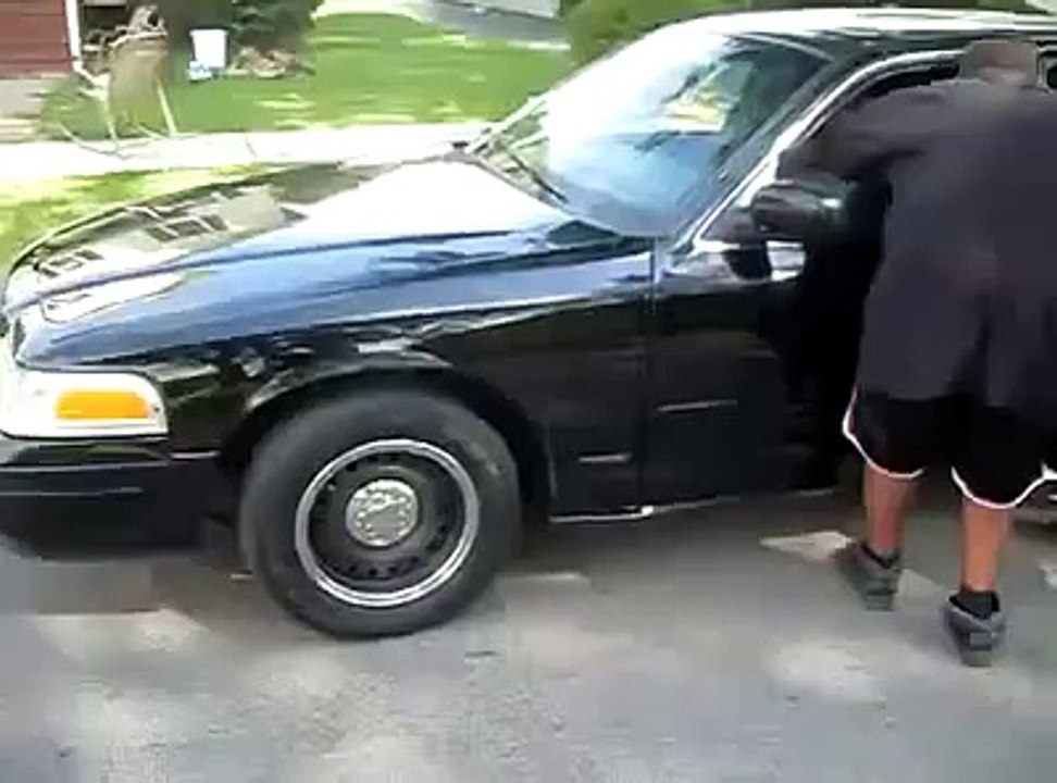 Guy walks / dances into traffic and gets hit by an Ice Cream Truck