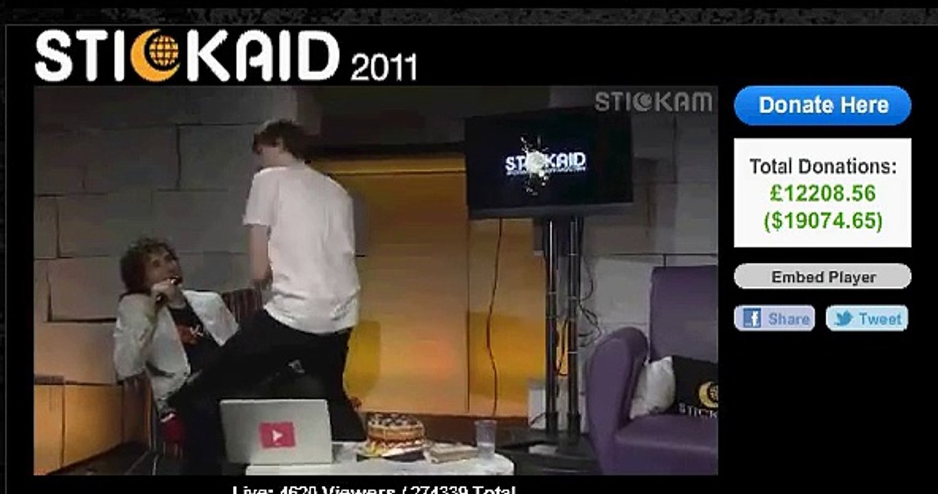 {StickAid 2011} Crabstickz (Chris Kendall) Gives Myles Dyer a Lapdance