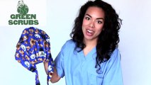How to Put on the Super Tie Scrub Cap from Green Scrubs