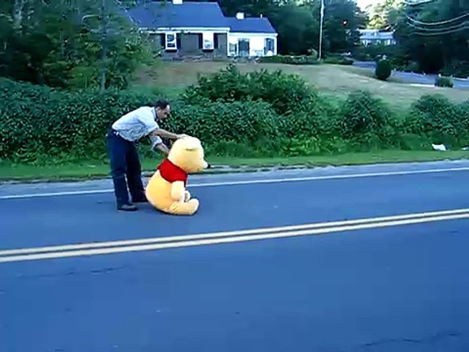Winnie The Pooh vs. F-250 going 85 mph