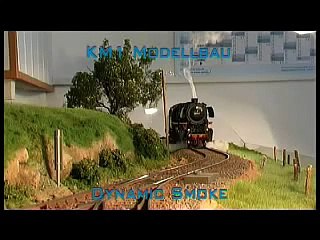 Modellbahn mit Dynamic Smoke von KM1 Modellbau