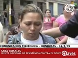 Represión en Honduras. Entrevista con Sara Rosales desde Tegucigalpa (14/8/2009)