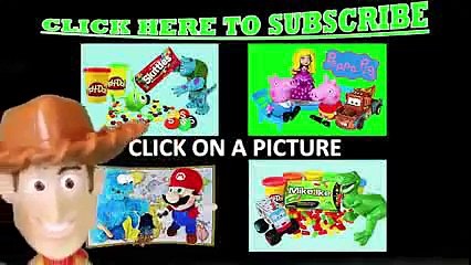 Play Doh Candy Kit Kat Tutorial with Toy Story 3 Woody Cowboy and Sesame Street Cookie Mon