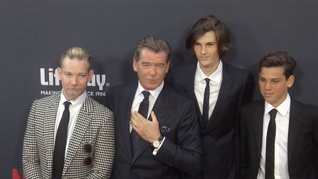 Pierce Brosnan and Sons No Escape Los Angeles Premiere Red Carpet