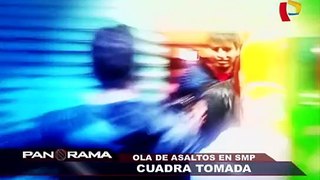 Ola de asaltos en SMP: cuadra tomada