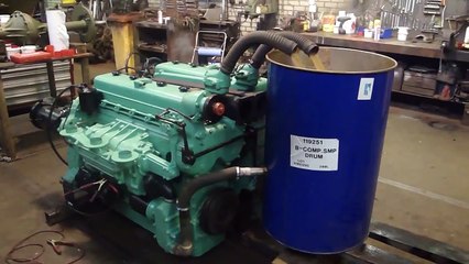 Sherman Tank Engine GM 6046 Twindiesel Fire Up